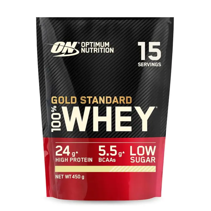 Optimum Nutrition - Whey Gold Standard, 100% Whey, 15 Dosis, 450 gr, Sabor a Elegir, Proteína en Polvo para Recuperación y Desarrollo Muscular con Glutamina Natural y Aminoácidos BCAA - 1