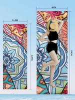 Toalla De Playa De Microfibra Grande Para Adultos Toalla De Piscina Y Yoga Secado Rápido Nube De Arena Toalla De Viaje S16 - details 7