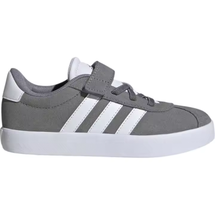 Zapatillas Adidas Vl Court 3.0 El C Gris Blancas Id9149 Casual Niño - 1