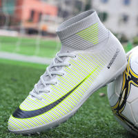Zapatos De Fútbol Profesionales Para Hombres Antideslizantes En Campo De Grama Zapatillas De Fútbol Con Punta De Hierba TF Entrenamiento De Torsión De PTPP Material Superior PVC Suela De Goma - details 3