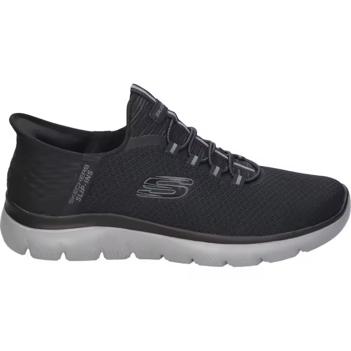 SKECHERS | Zapatilla Skechers Slip-ins Summits High Range para Hombre – Deportiva en Color Negra – Sneaker Slip-ins – Fáciles de Poner y Quitar – Casual – Modelo 232457-BKCC - 1