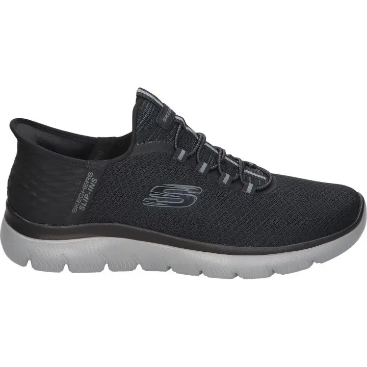 SKECHERS | Zapatilla Skechers Slip-ins Summits High Range para Hombre – Deportiva en Color Negra – Sneaker Slip-ins – Fáciles de Poner y Quitar – Casual – Modelo 232457-BKCC - 1