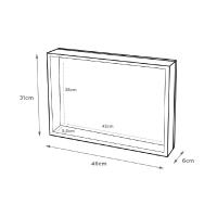Dcasa - Tapa contador de luz o cubrecontador electricos de madera lamparas de 46x6x32 cm - details 1