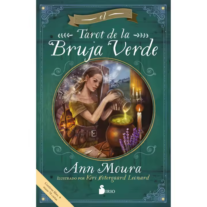 Libro El Tarot de la Bruja Verde. Estuche libro + cartas Editorial SIRIO EDITORIAL Año 2021 Autor Moura, Anne ISBN 9788418531514 - 1