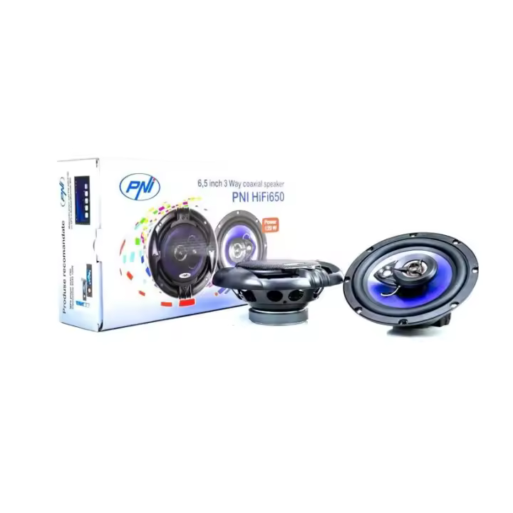 Par de Altavoces Coaxiales para Automóvil 120W, 16,5 cm, 3 Vías - Incluye Rejilla. - 1