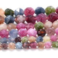 Turmalina Colorida De Corte Facetado Piedra Natural Para Fabricación De Joyas Pulsera Y Collar DIY Accesorios 6/8/10mm - details 2