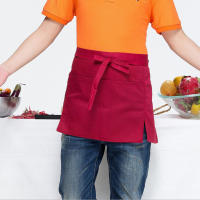 Delantal Corto Para Cintura Para Hotelería Restaurante Café Uniformes De Waiters Y Waitresses Multicolor Resistente a La Suciedad Sin Mangas Estilo Sencillo Para Limpieza - details 8