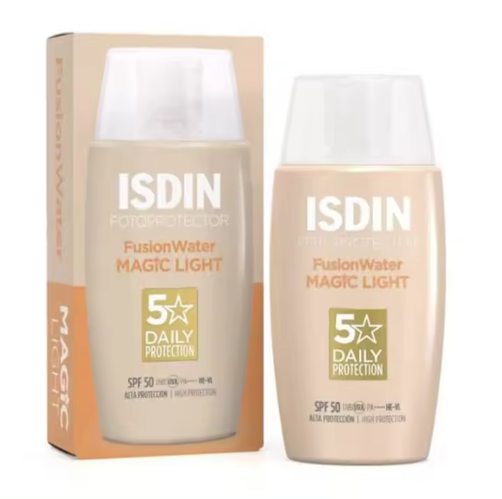 ISDIN Fotoprotector Fusion Water Color Light, SPF 50, textura Ultraligera, 50 ml - 1