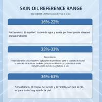 Testador Digital De Piel LCD Analizador De Hidratación Y Aceite Para Cuidado De La Piel Detector De Agente Fluorescente Para Frontal Y Patoleta - details 6