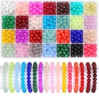 Kit De Bricolaje De Joyería Con 700 Piezas De Cuentas De Cristal Vibrante En 28 Colores 8mm Para Pulseras Collares Y Arte De Oídos - details 0