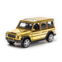 Coche De Acción Retroalimentado 1:32 En Aleación De Metal Dorado Modelo De Coche Juguetes Para Niños Con Puertas Abatibles Vehículo De Simulación Regalos Para Edades 4-14+ - details 0