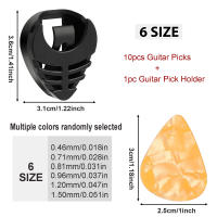 Juego De 10 Piezas De Palillos Para Guitarra Y 1 Portapalillos 6 Espesores Aleatorios Para Acústica Eléctrica Bajo Ukulele - details 3