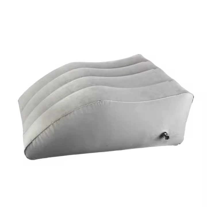 Almohada Inflable Para Piernas Para Viajes Y Camping Almohada De Elevación Para Pies Y Rodillas Portátil Rectangular Poliéster 100% - 1