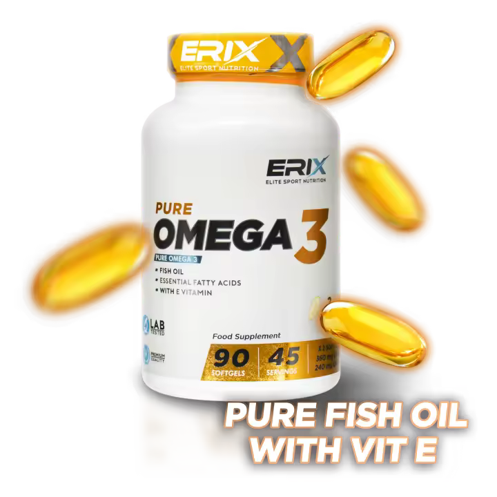 ERIX NUTRICION | OMEGA 3 90 PERLAS | Omega 3 2000mg por dosis diaria | 360mg de EPA + 240mg de DHA - Ácidos Grasos de Alta Potencia | Aceite de Pescado para Colesterol - 1
