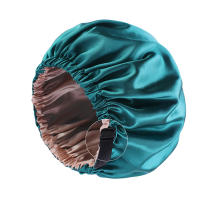 Bonnetera De Satén Para Dormir Cuidado Del Cabello Con Correa Ajustable Gorro Redondo De Baño Y Descanso Para Mujeres - details 10
