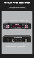 Micrófono De Karaoke Profesional G-MARK EW100 UHF Handheld Frecuencia Fija Para Fiesta En Casa Bodas Show - details 9