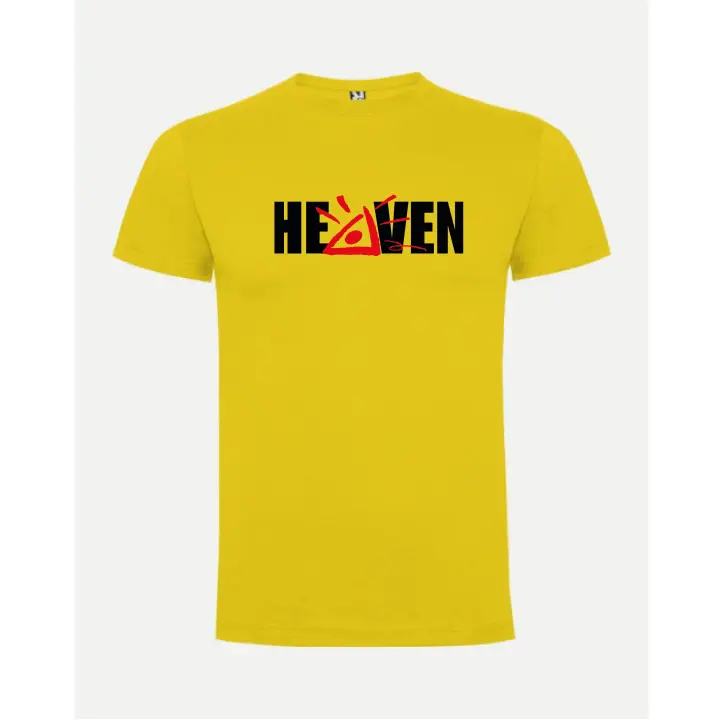 Camiseta roly hombre ruta del bacalao discoteca heaven en impresión dtf de máxima calidad y durabilidad - 1