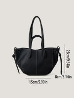 Bolso De Ala De Cuero PU Suave 2024 Nuevo Bolso De Mano De Gran Capacidad Para Mujeres Viajando Al Trabajo Con Sensación De Lujo - details 1