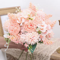Peonía Artificial En Silicio Para Boda Decoración De Hogar Y Jardín Rosas Falsas Para Navidad Y Exterior Decoración De Hydrangea - details 0