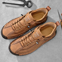 Zapatos Casuales Para Hombre De Cuero Hacer a Mano Transpirables Mocasines De Moda Talla Grande 38-48 Zapatos De Barco Lujo - details 33