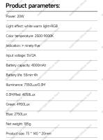 Mini Luz De Video Recargable R9PRO Cámara Fotografía RGB Multicolor LED Portátil Para Selfie Y Transmisiones En Vivo De Teléfono Móvil - details 11