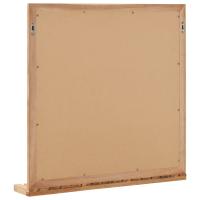 vidaXL Espejo de cuarto de baño madera maciza de nogal 60x12x62 cm - details 3