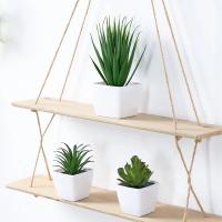3PCS Bonsái Artificial Para Decoración De Interiores En Hogar Restaurante Y Oficina Planta De Mesa Y Ventana Material Plástico Estilo Bonsái - details 2