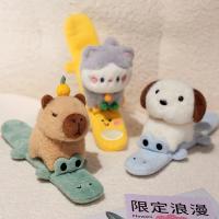 Capybara Slap Snap Wrap Muñequera De Peluche Divertida Para Mano Regalo Creativo Y Divertido Juguete De Perro Gato Kawaii - details 6