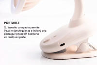 VENTRONIK  Ventilador Portátil de Pinza con Luz Propia y Batería Recargable USB Tipo C, sin cable. - details 0