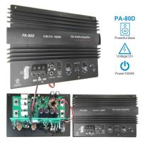 Amplificador Universal 12V 1000W PA-80D Mono Para Audio De Coche Potente Bass Subwoofer Amplificar Sonido Color Negro Tamaño 23.5x15.5CM - details 0