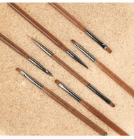 9PCS Cepillos De Uñas Acrílicos Con Efecto De Gradiente Y Florido Herramientas De Pintura Y Manicura Para Uñas UV Gel Liner Dibujo Y Pincel Combos - details 13