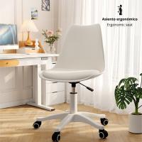 LUTODY - Silla oficina giratoria regulable, Asiento polipiel cuero sintético, Despacho escritorio, Estilo nórdico ergonómico, Con rueda suave - details 1