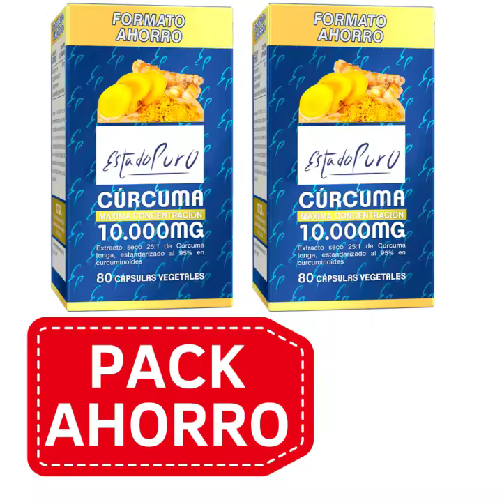 PackAhorro - Estado Puro Curcuma 10.000 Mg 80 caps Tongil - 1