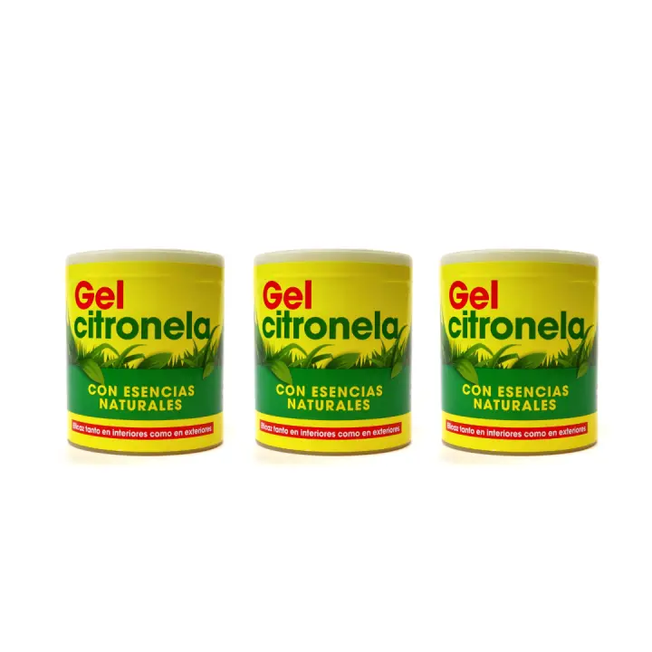 Gel de Citronela con Esencias Naturales Amahogar - Pack de 2 - 95 g - Protección Eficaz en Interiores y Exteriores - Aroma Refrescante y Natural - Ideal para Mantener Espacios Libres de Insectos - 1