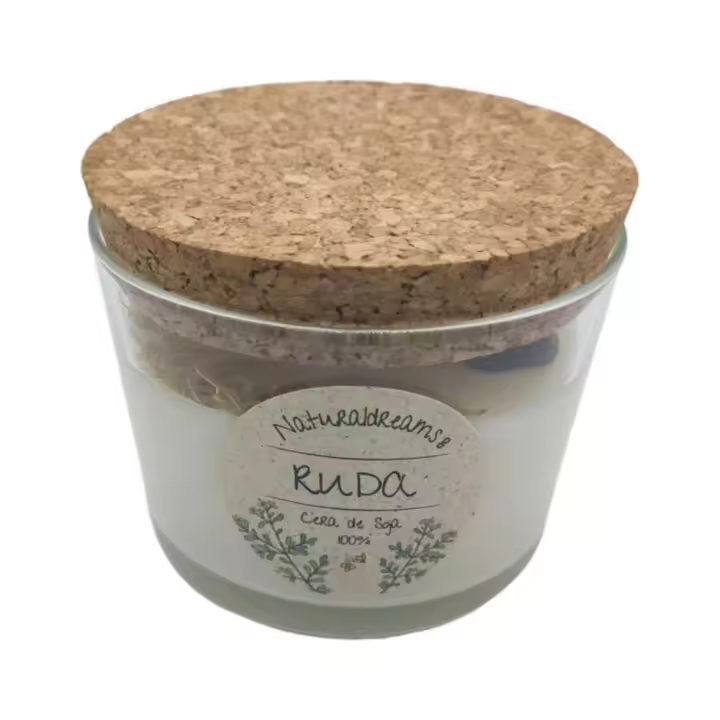 Vadeincienso Vela Artesanal Cera de Soja Ruda 100% Natural 125 Gr - 1