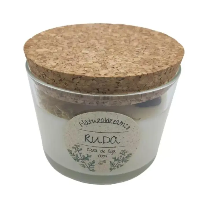 Vadeincienso Vela Artesanal Cera de Soja Ruda 100% Natural 125 Gr - 1