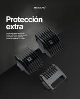 Recortadora Bakano Selex afeitado masculino, recorte de cuerpo y partes íntimas, corte de pelo y barba, resistente al agua, recargable, cuchilla protección skinsafe - details 2