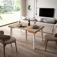 Skraut Home - Mesa Consola Extensible - Mesa Auxiliar - Tapa - 58/140x90x73cm - Práctica y Versátil - Estilo Moderno - Fácil Montaje - details 1