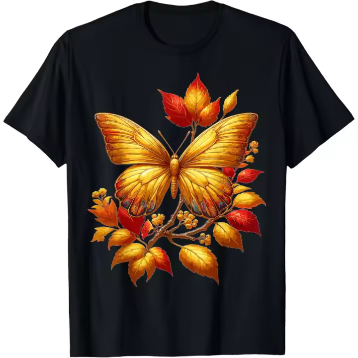 Camiseta de Manga Corta, 100% Algodón, Ropa Unisex para Hombres y Mujeres en 5 Tallas, Camiseta Negra, Cuello redondo con estampado. - 1