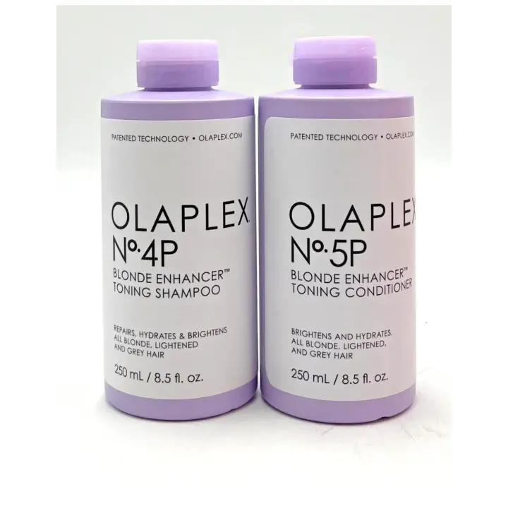 Olaplex Duo Blonde  No 4P Blonde Enhancer Tonigh Shampoo 250ml + No 5P Blonde Enhancer Tonigh Conditioner - 250ml - 1