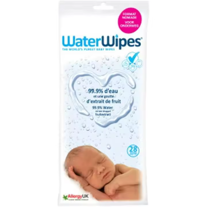 Waterwipes - 99,9% de agua y una gota de fruta - 28 Toallitas - 1