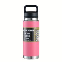 Botella Deportiva De 27oz/800ml Con Manija Aislada Para Exteriores Camping Viajes Resistente Al Agua Y Bacterias Sin Químicos De Alta Importancia - details 4