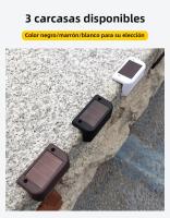 Luces Solares LED Para Escaleras Jardín Patio Camino Pared 1-8 Pack 3 Colores Impermeables RGB Luz Del Sol Luz De Valla De Jardín - details 2