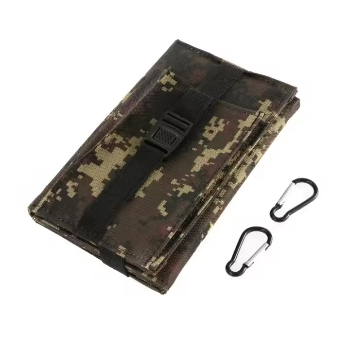 Panel Solar Plegable De 20W Con Bolsa Cargador De Célula Solar 5V USB Para Teléfono Móvil Camping Montañismo Ciclismo - 1
