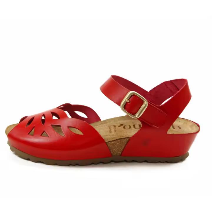 Yokono mod. CAPRI 003 sandalia para mujer en piel natural, hebilla - 1