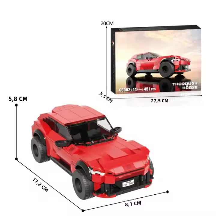 Bloques De Construcción De Vehículo off Road 451PCS SUV De La Ciudad Modelo MOC Para Adultos Colección De Escritorio Juguete Educativo Para Niños Regalos De Fiestas Y Navidad - 1