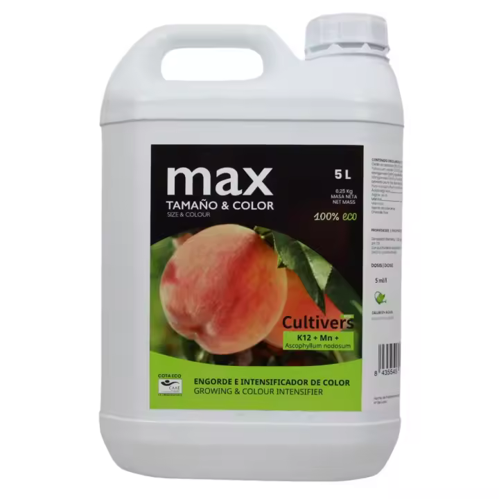 CULTIVERS  Abono Engorde e Intensificador de Color 5 L. Fertilizante Estimulante para Mejorar la Calidad del Fruto - 1