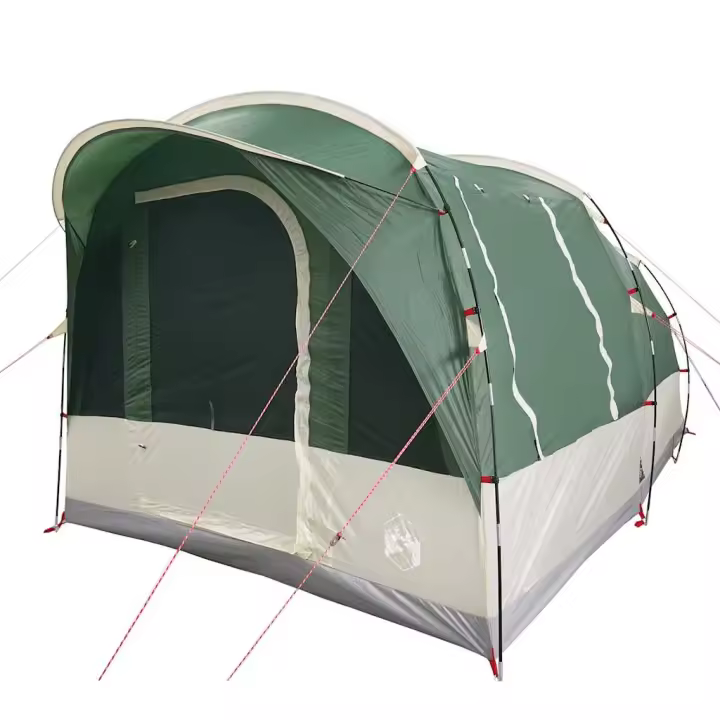 vidaXL Tienda de campaña túnel para 3 personas impermeable verde - 1