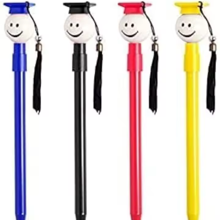 Bolígrafo de Graduación (lote de 25 unidades) – Con Sombrero de Graduado y Borla – Recuerdo Único para Estudiantes 🎓✨ - 1