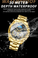 Reloj De Cuarzo Para Hombre BINBOND Lujo Deportivo Militar Casual Con Dial Decorativo Resistente Al Agua De Acero Inoxidable Estilo Business - details 14